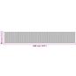 Preview: Teppich Rechteckig Grau 80x500 cm Bambus