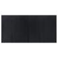 Preview: Teppich Rechteckig Schwarz 100x200 cm Bambus