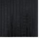 Preview: Teppich Rechteckig Schwarz 100x200 cm Bambus
