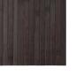 Preview: Teppich Rechteckig Dunkelbraun 100x500 cm Bambus