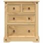 Preview: Kommode Corona 80x43x91 cm Massivholz Kiefer