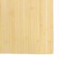 Preview: Teppich Rechteckig Hell Natur 80x200 cm Bambus