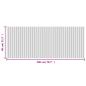 Preview: Teppich Rechteckig Hell Natur 80x200 cm Bambus