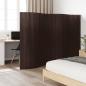 Preview: ARDEBO.de - Paravent Dunkelbraun 165x400 cm Bambus
