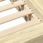 Preview: Bettgestell Sonoma-Eiche 90x190 cm Holzwerkstoff