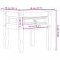 Preview: Beistelltisch Corona 50x50x50 cm Massivholz Kiefer