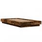 Preview: Bettgestell Räuchereiche 90x200 cm Holzwerkstoff