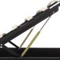 Preview: Bett mit Bettkasten Hydraulisch LED Schwarz Kunstleder 90x200cm 