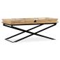 Preview: Couchtisch Mangoholz Massiv 110 x 55 x 42 cm 