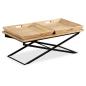Preview: Couchtisch Mangoholz Massiv 110 x 55 x 42 cm 