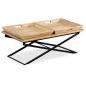 Preview: Couchtisch Mangoholz Massiv 110 x 55 x 42 cm 