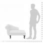 Preview: Chaiselongue Weiß Kunstleder 