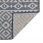 Preview: Outdoor-Teppich Flachgewebe 200x280 cm Blau Gestreift
