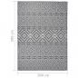 Preview: Outdoor-Teppich Flachgewebe 200x280 cm Blau Gestreift