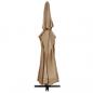 Preview: Sonnenschirm mit Aluminium-Mast 600 cm Taupe 