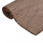 Preview: Outdoor-Teppich Flachgewebe 80x250 cm Braun