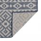 Preview: Outdoor-Teppich Flachgewebe 80x250 cm Blau Gestreift