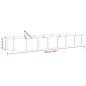 Preview: Hochbeet Pulverbeschichteter Stahl 296x80x36 cm Braun