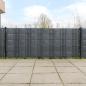 Preview: Balkon-Sichtschutze 10 Stk. Anthrazit 255x19 cm Poly Rattan
