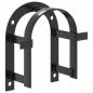 Preview: Trensenhalter Wandmontage Schwarz Eisen