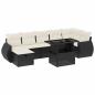 Preview: 8-tlg. Garten-Sofagarnitur mit Kissen Schwarz Poly Rattan