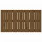 Preview: Wand-Kopfteil Honigbraun 108x3x60 cm Massivholz Kiefer