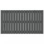 Preview: Wand-Kopfteil Grau 108x3x60 cm Massivholz Kiefer