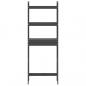Preview: Toilettenregal Grau 63x26x171 cm Massivholz Kiefer