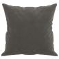Preview: Zierkissen 2 Stk. Dunkelgrau 40x40 cm Samt