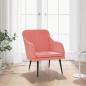 Preview: ARDEBO.de - Sessel Rosa 63x76x80 cm Samt