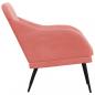 Preview: Sessel Rosa 63x76x80 cm Samt