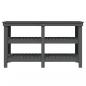 Preview: Werkbank Grau 142,5x50x80 cm Massivholz Kiefer