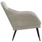 Preview: Sessel Hellgrau 63x76x80 cm Samt
