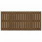 Preview: Wand-Kopfteil Honigbraun 127,5x3x60 cm Massivholz Kiefer