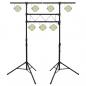 Preview: Leuchtenstativ Schwarz 238x115x(180-300) cm Stahl