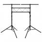 Preview: Leuchtenstativ Schwarz 238x115x(180-300) cm Stahl