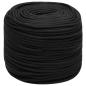 Preview: Bootsseil Schwarz 6 mm 100 m Polypropylen