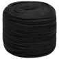 Preview: Bootsseil Schwarz 8 mm 100 m Polypropylen