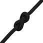 Preview: Bootsseil Schwarz 8 mm 100 m Polypropylen