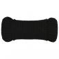 Preview: Arbeitsseil Schwarz 4 mm 100 m Polyester