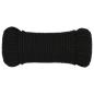 Preview: Arbeitsseil Schwarz 4 mm 100 m Polyester