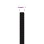 Preview: Arbeitsseil Schwarz 5 mm 50 m Polyester