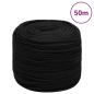 Preview: ARDEBO.de - Arbeitsseil Schwarz 6 mm 50 m Polyester