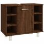 Preview: Badschrank Braun Eichen-Optik 60x32x53,5 cm Holzwerkstoff