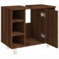 Preview: Badschrank Braun Eichen-Optik 60x32x53,5 cm Holzwerkstoff