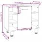 Preview: Badschrank Braun Eichen-Optik 60x32x53,5 cm Holzwerkstoff