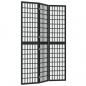 Preview: 3-tlg. Paravent Japanischer Stil Faltbar 120x170 cm Schwarz