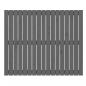 Preview: Wand-Kopfteil Grau 108x3x90 cm Massivholz Kiefer