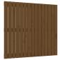 Preview: Wand-Kopfteil Honigbraun 95,5x3x90 cm Massivholz Kiefer