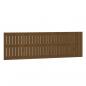 Preview: Wand-Kopfteil Honigbraun 185x3x60 cm Massivholz Kiefer